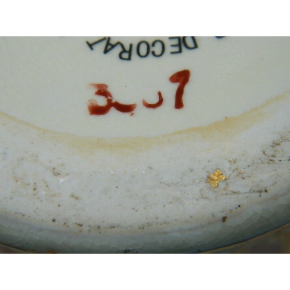 Garden Ridge Porcelain Vase with Lid Hand painted Butterflies & Flowers 11.75"H - Picture 13 of 15